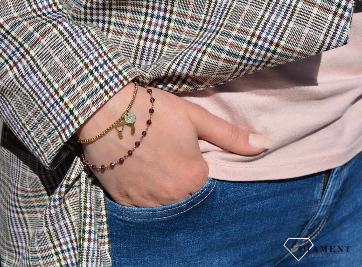 Bransoletka srebrna kuleczki z podkową Dall'Acqua ✓Srebrne Bransoletki Damskie w Sklepie z Biżuterią zegarki-diament.pl✓Piękne i Eleganckie Bransoletki dla Kobiet✓Prawdziwe Srebro✓Darmowa wysyłka✓1.jpg